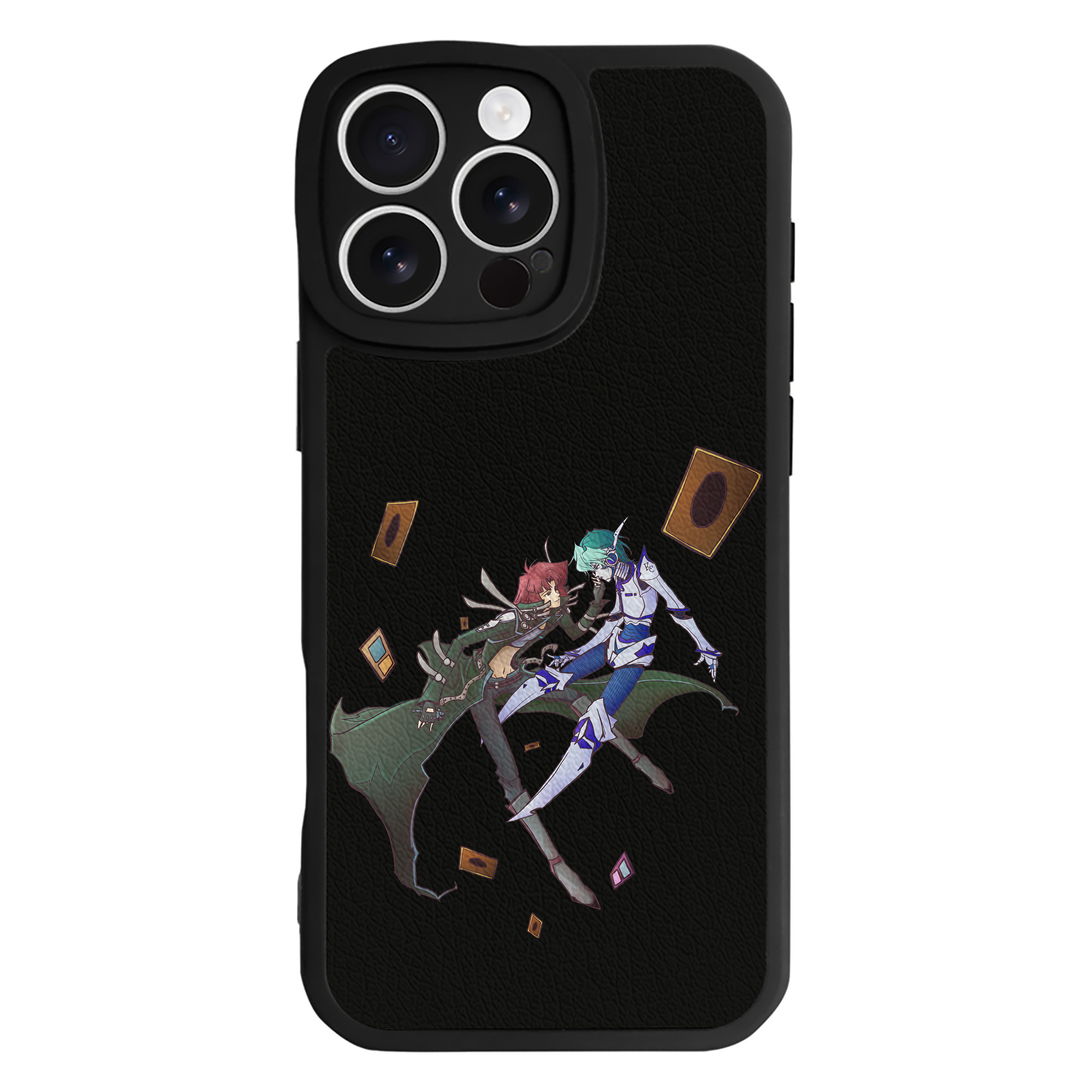 遊☆戯☆王 Yu-Gi-Oh! 【iPhone 16シリーズ対応】シリコンスマホケース（レザー調） 材質：シリコン